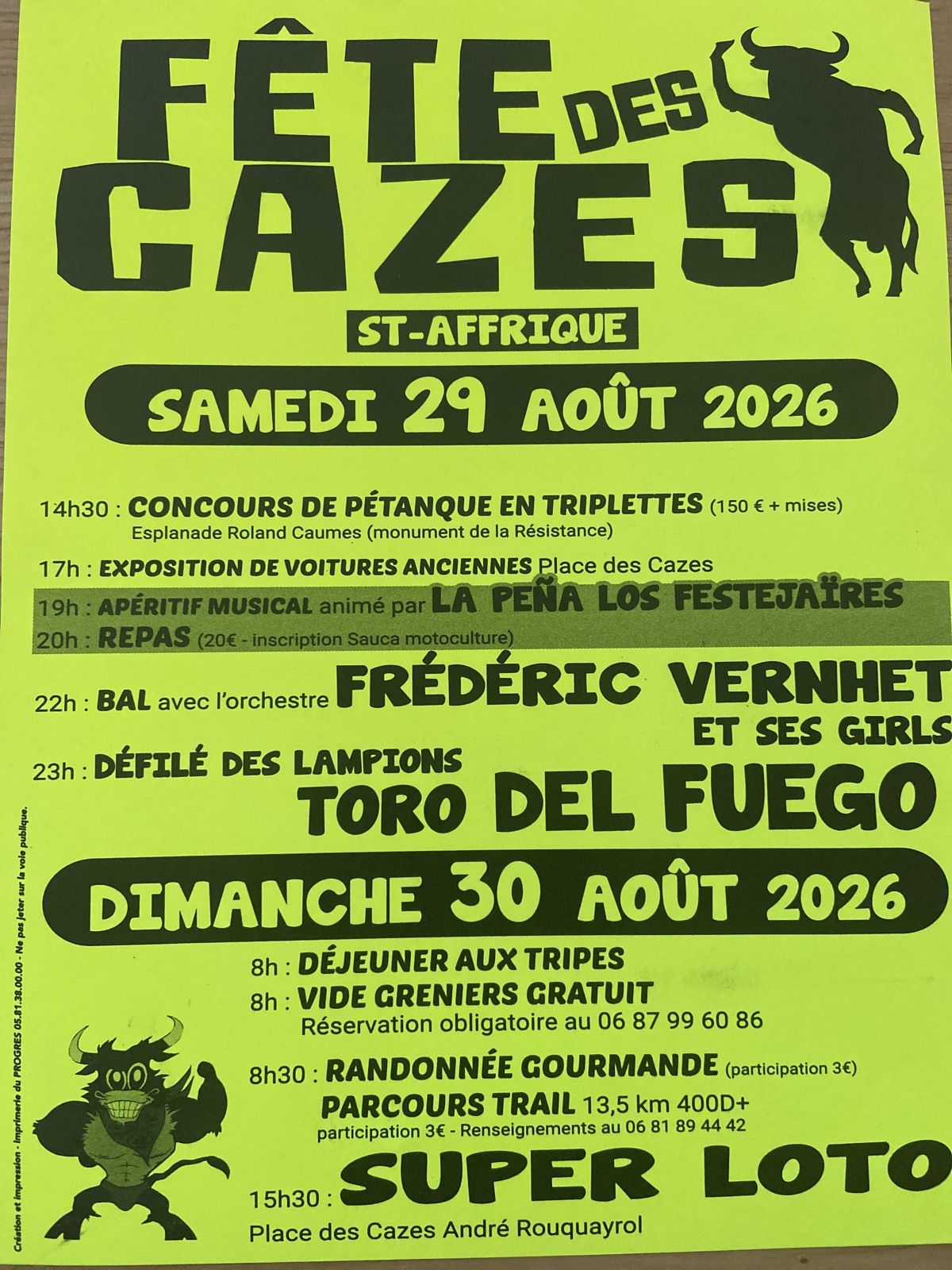 Fête des Cazes