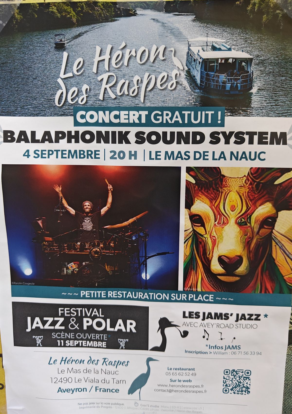 Le Héron des Raspes — Concert Balaphonik Sound System